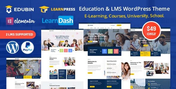 Edubin - Best Education WordPress Theme Featured Image