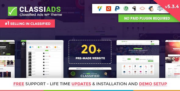 Classiads - Best Classified Ads WordPress Theme